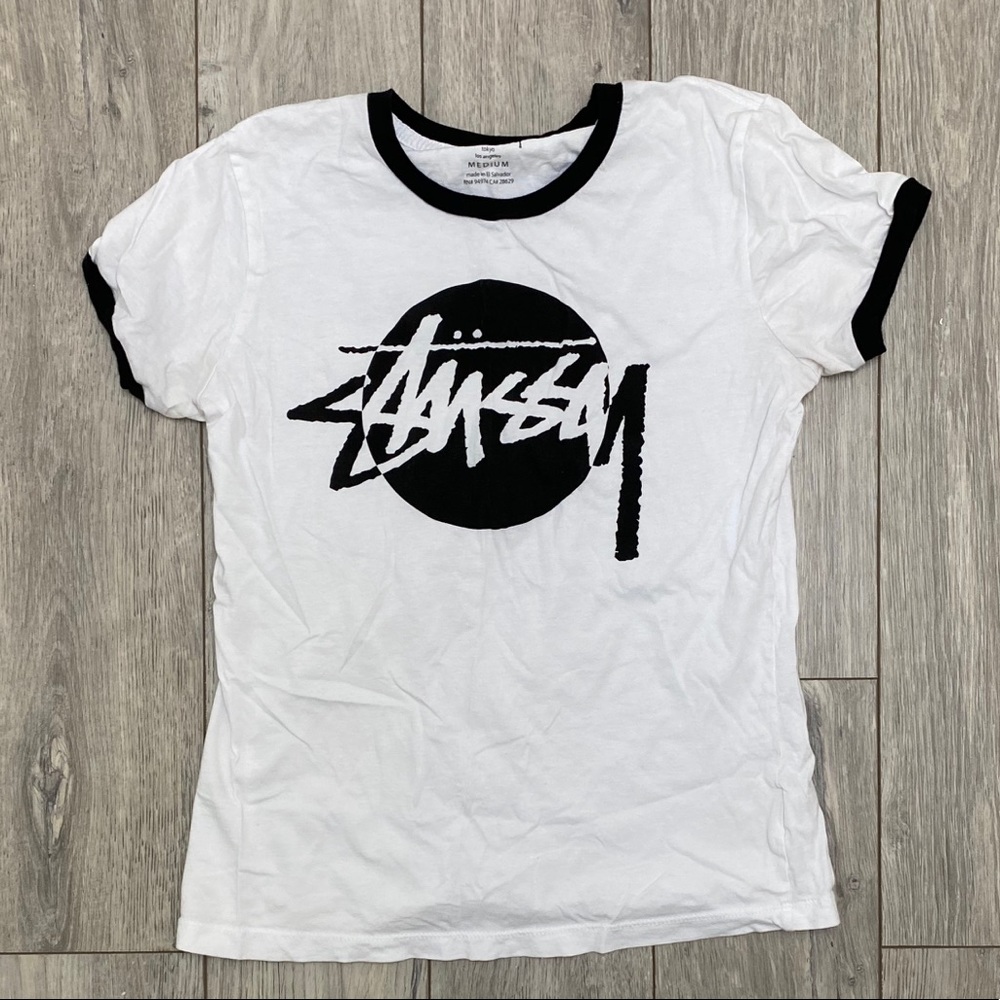 Stussy white tee